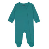 Teal - Footed Romper