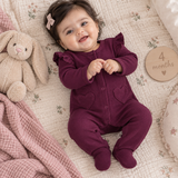 Heart Pockets - Footed Romper