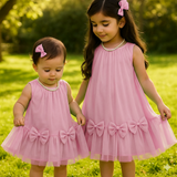 Bubble Tulle Bow Frock