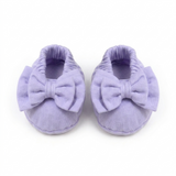 Lavender Bow - Booties