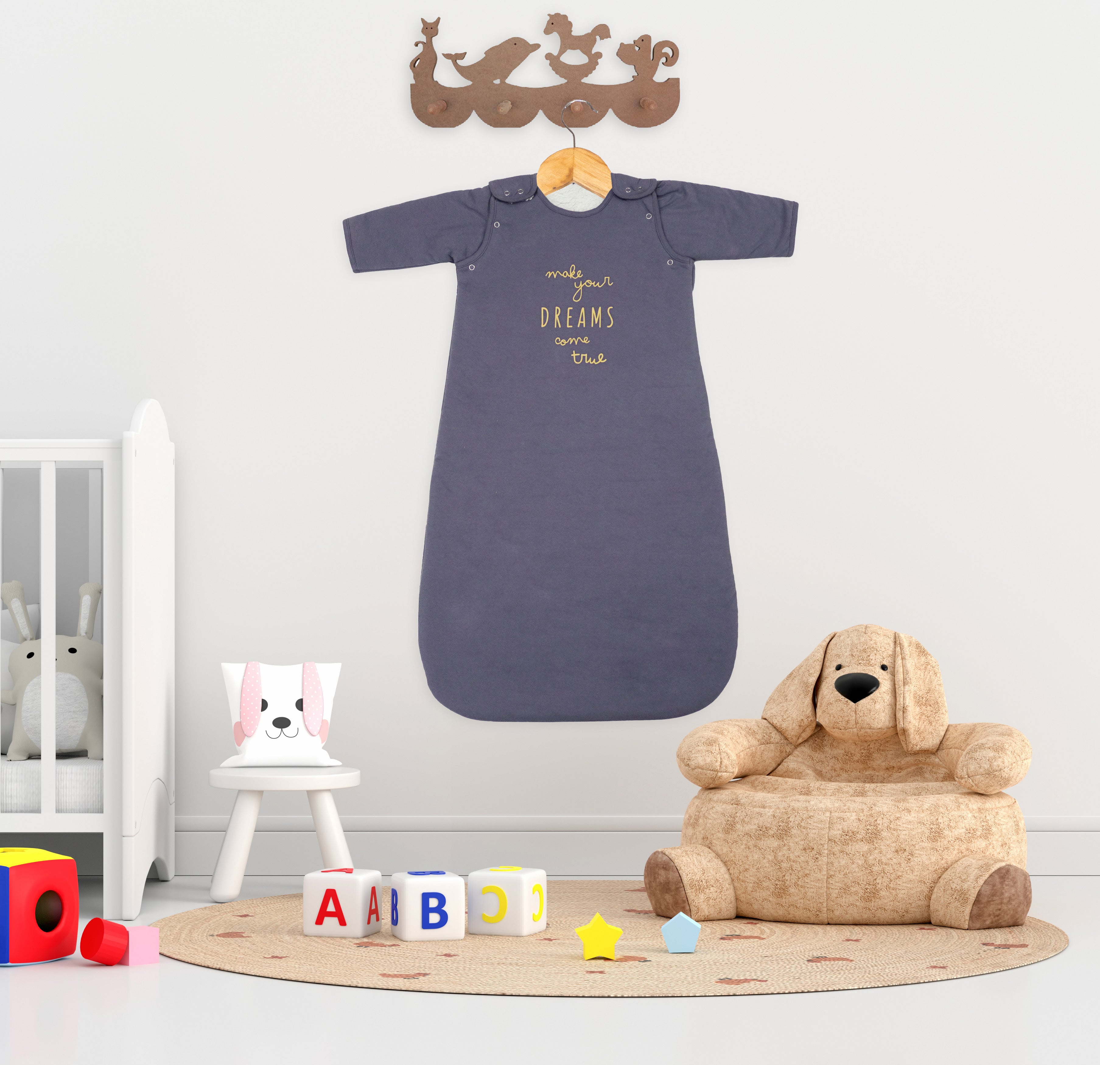 Dream come True PREMIUM SLEEP SACK SHERPA LINED WITH SLEEVES