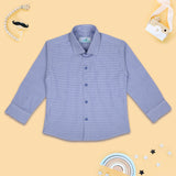 Blue Micro Check Shirt