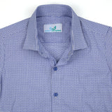Blue Micro Check Shirt