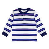 Yarn Dyed Henley - Blue