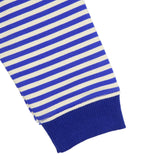 Cozy Blue Striped Fleece Henley