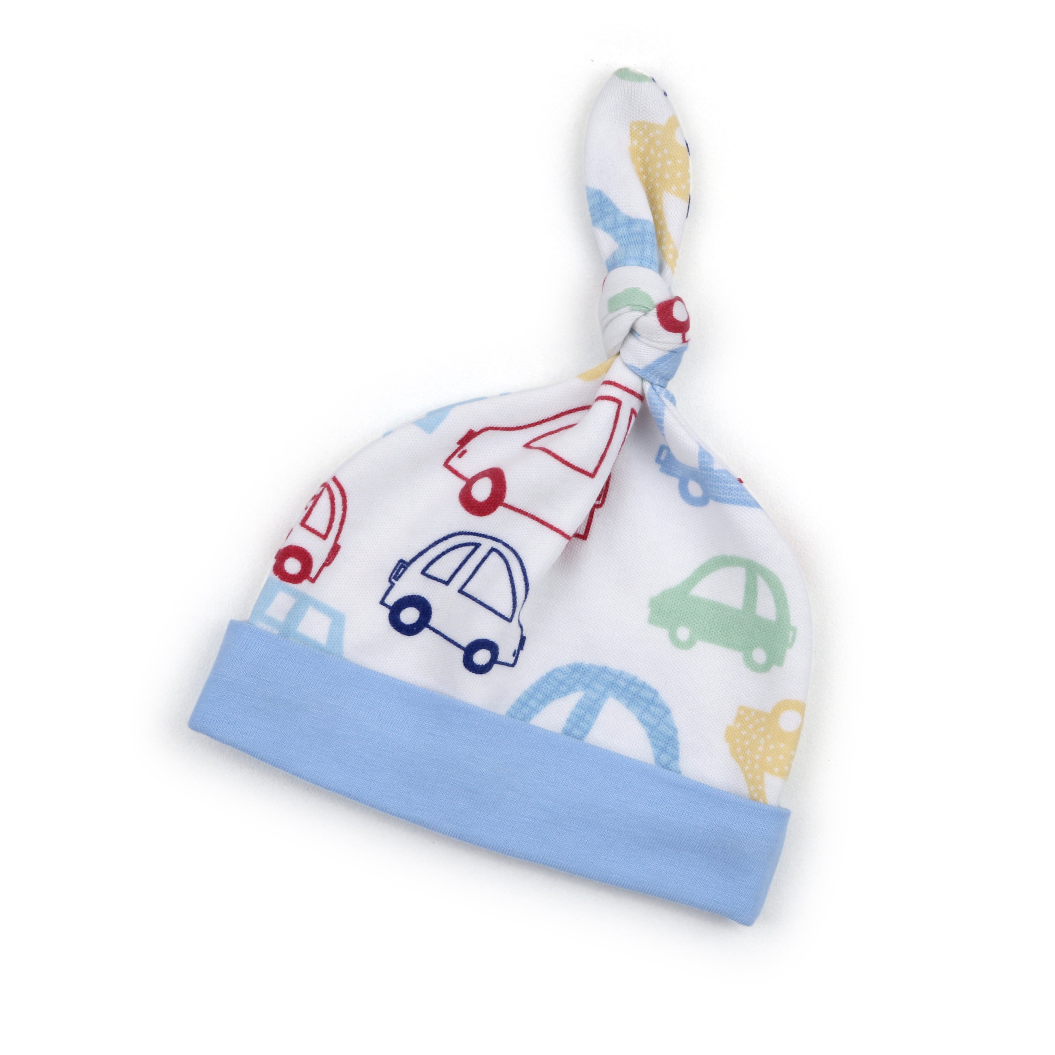 Baby hat with car pattern 