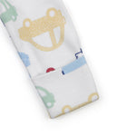 Baby blanket with colorful car pattern 