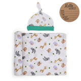 BABY BIRTH ANNOUNCEMENT SWADDLE SET - Whispers