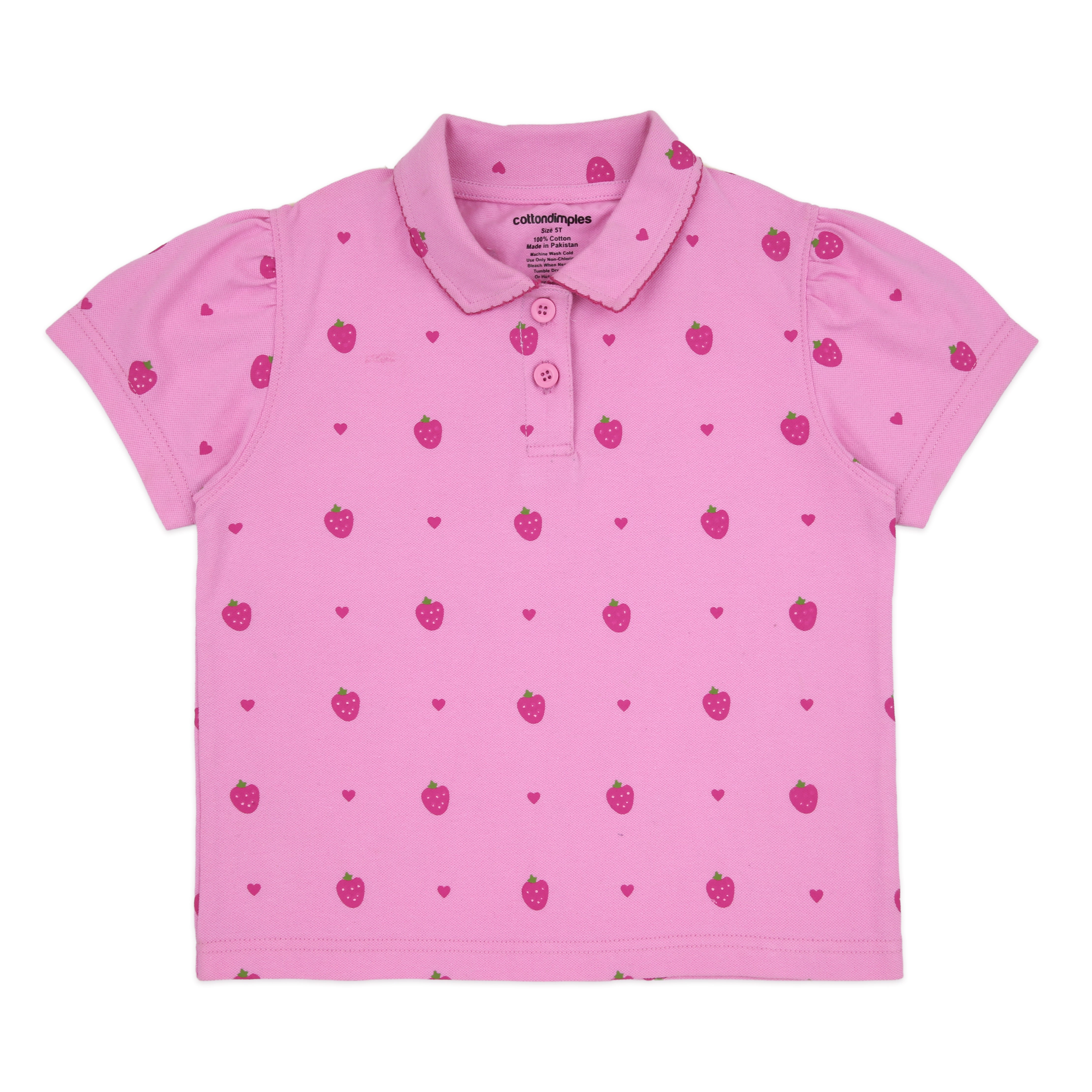 Pakistan Dimpl Strawberry - Polo – Cotton Dimples Pakistan