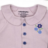 Lavender Bloom Waffle Bolero & Dress Set