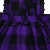 Lilac Plaid Pinafore Set