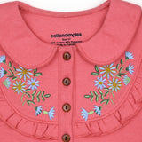 Petal Whirl Fleece – Collar Dress