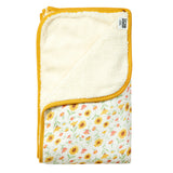 Sunny Field - Muslin lined with Sherpa Swaddle/Blanket