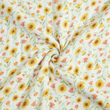 Sunny Field - Muslin lined with Sherpa Swaddle/Blanket
