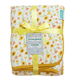 Sunny Field - Muslin lined with Sherpa Swaddle/Blanket