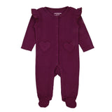 Heart Pockets - Footed Romper