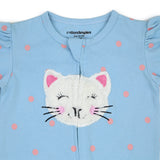 Meow - Footed Romper