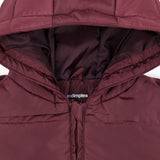 Maroon - Hooded Puffer Jacket