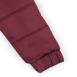 Maroon - Hooded Puffer Jacket