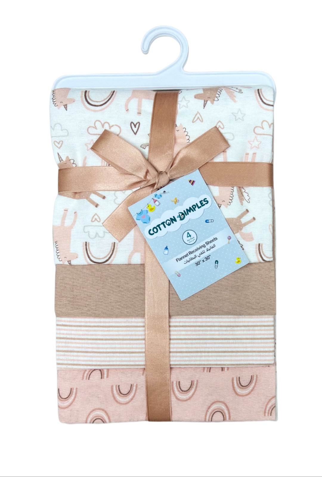 Flannel Receiving Sheets Cotton Dimples Pakistan