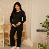 Black - Nursing Pj Set (Winters)