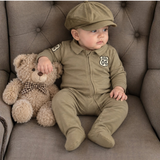 Scout - Footed Romper with Hat
