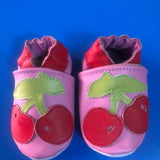 Cherry Pop Leather Booties