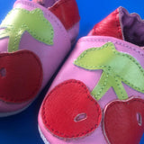 Cherry Pop Leather Booties