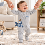 Snowing -  Footed Romper