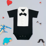 Tuxedo Onesie - Black