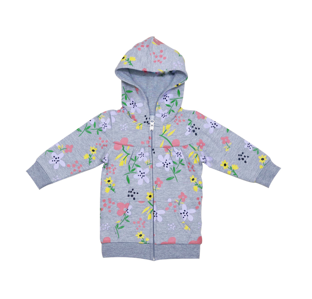 Floral Full Sleeved Hoodie Baby Girl