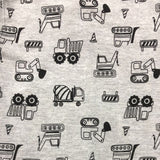 Truck Fleece Hoodie with Full Sleeved Onesie and FleecePants - Baby Boy