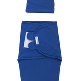Swaddle Wrap - Stage 1      Cobalt Blue with Knotted Cap