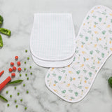 Burp Cloth Set - Veggies on the go