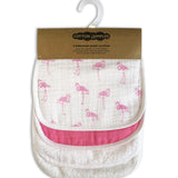 Burp Cloth Set - Flamingo
