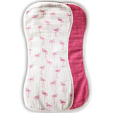 Burp Cloth Set - Flamingo