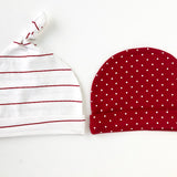 Red Polkadot Set - Baby Cap Set